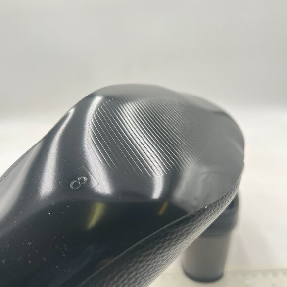 YDN Black Stylish Peep Open Toe Block Low Heel Mules Comfy Slide Sandals - Picture 5 of 7